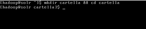 mkdir cartella && cd cartella commands